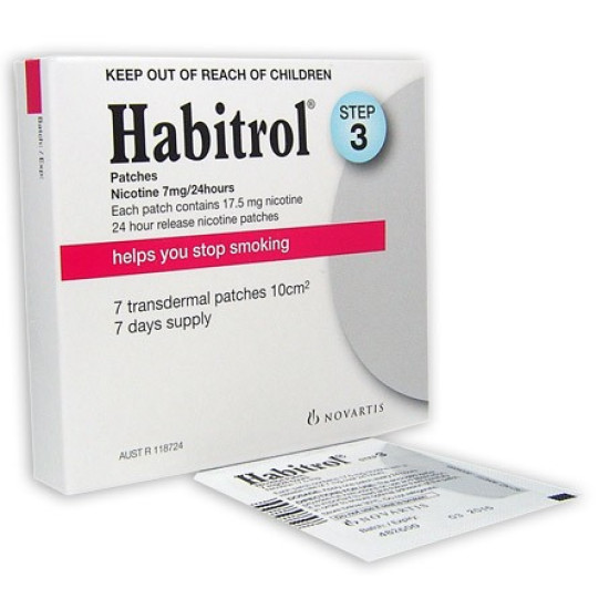 Habitrol Patches Step 3 Nicotine 7mg 7s