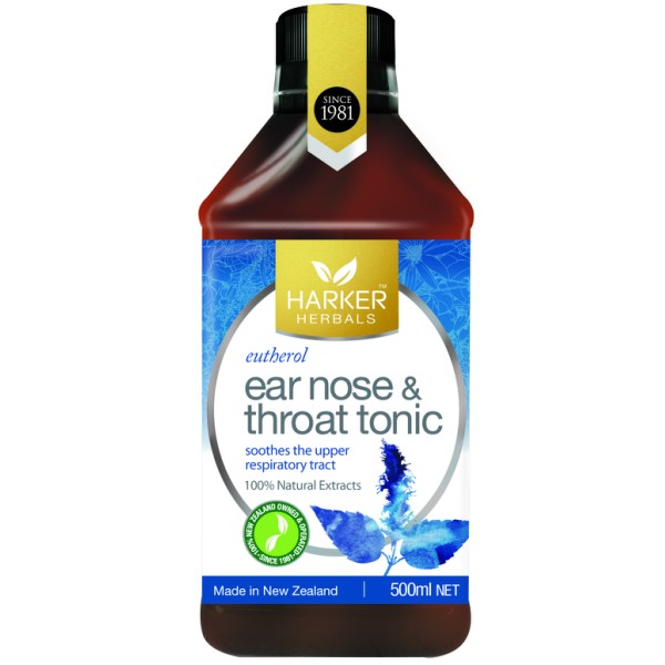 Harker Herbals Ear Nose Throat Tonic Eutherol 500ml