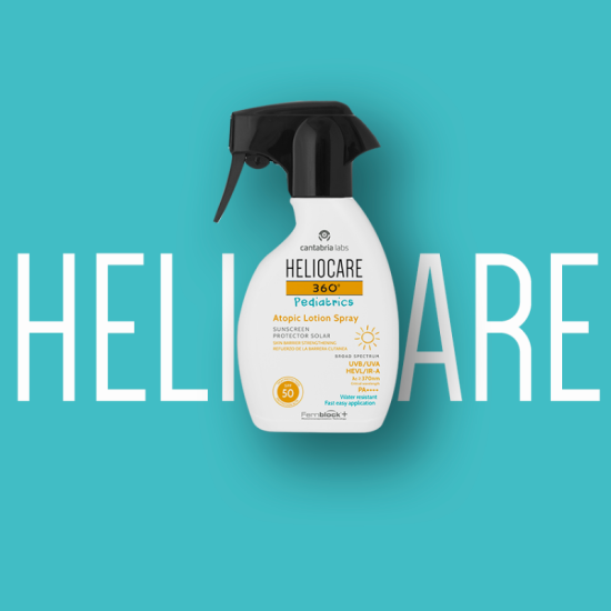 Heliocare 360° Pediatrics Sunscreen - Atopic Lotion Spray SPF50