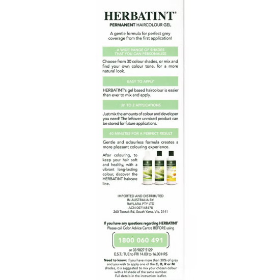 Herbatint Permanent Haircolour Gel | Hair Dyes - 6D Dark Golden Blonde