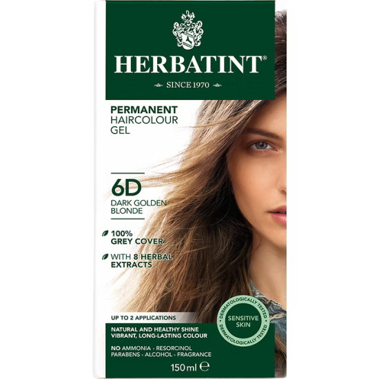 Herbatint Permanent Haircolour Gel | Hair Dyes - 6D Dark Golden Blonde