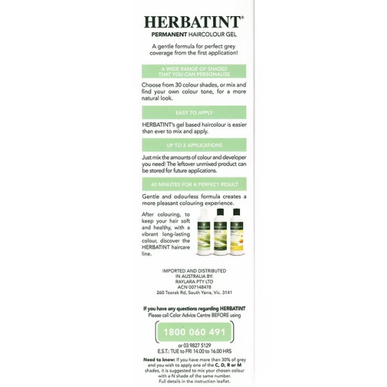 Herbatint Permanent Haircolour Gel | Hair Dyes - 7D Golden Blonde