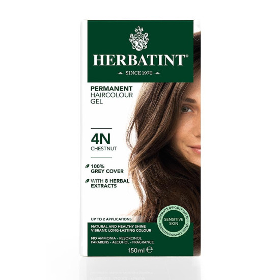 Herbatint Permanent Haircolour Gel - Chestnut 4N