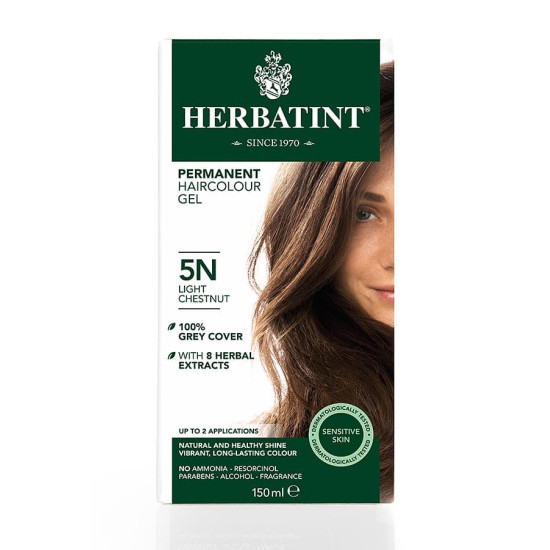 Herbatint Permanent Haircolour Gel - Light Chestnut 5N