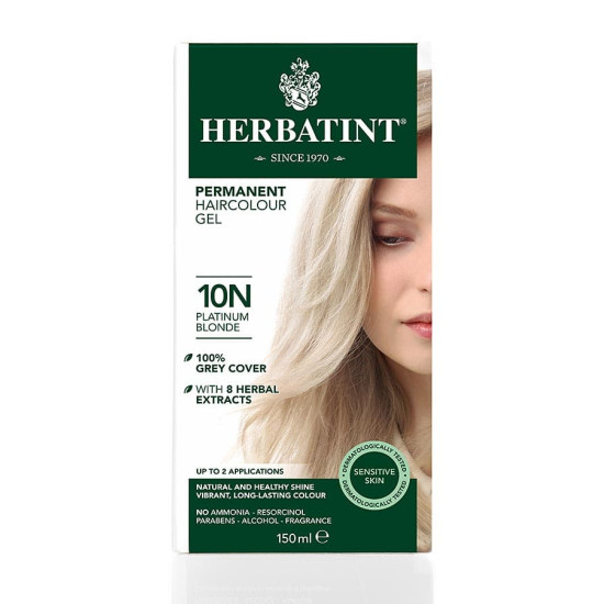 Herbatint Permanent Haircolour Gel - Platimum Blonde 10N