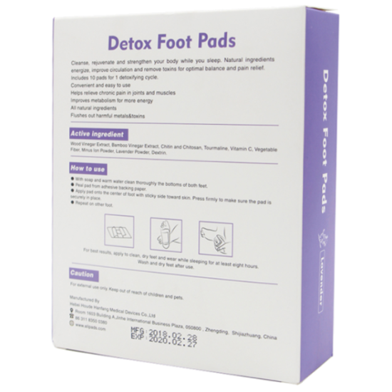 Detox Foot Pads - Lavender Detox Foot Patches