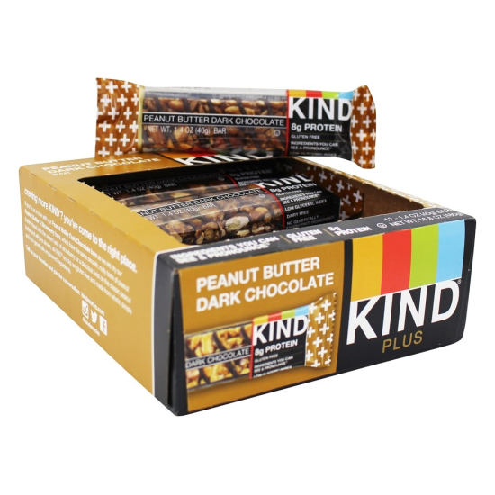 Kind Nut Bars Peanut Butter Dark Chocolate 40g Box Of 12