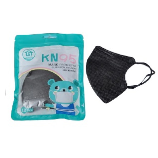 KN95 Kids Face Masks - Black Colour