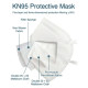 KN95 Kids Face Masks - White Colour