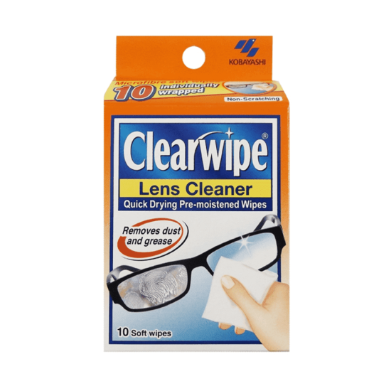 Kobayashi Clearwipe Lens Cleaner 10 Soft Wipes 