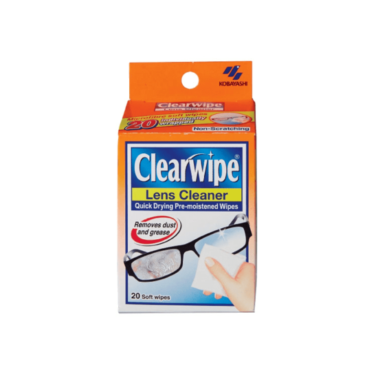 Kobayashi Clearwipe Lens Cleaner 20 Soft Wipes