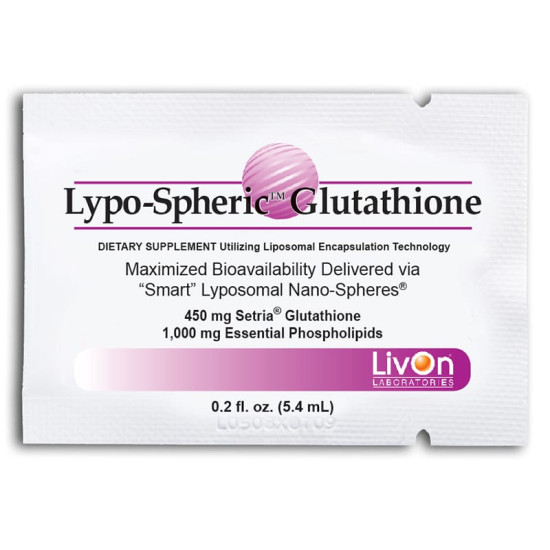 Livon Labs Lypo-Spheric GSH Glutathione 450mg 30 Pack 5.4ml each