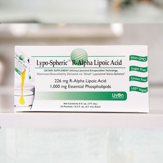 Livon Labs Lypo-Spheric R-Alpha Lipoic Acid 30 Pack 5.7ml Each