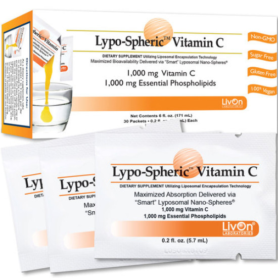 LivOn Labs Lypo-Spheric Vitamin C 30 Pack 5.7ml Each