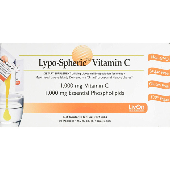 LivOn Labs Lypo-Spheric Vitamin C 30 Pack 5.7ml Each