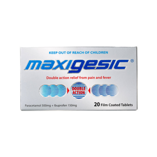 Maxigesic Double Action Pain Relief Tablets 20s