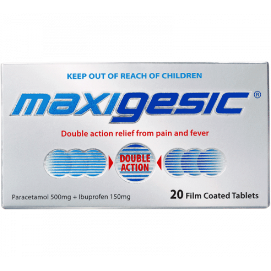 Maxigesic Double Action Pain Relief Tablets 20s