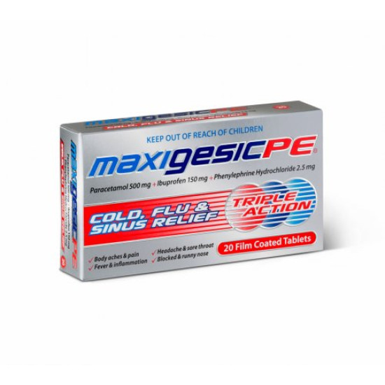 Maxigesic PE Cold Flu Sinus Relief