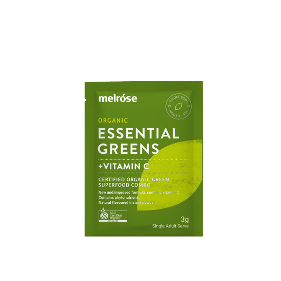 Melrose Organic Essential Greens with Vitamin C 30 x 3g Sachets