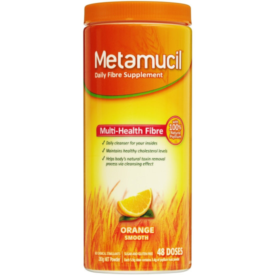 Metamucil Psyllium Orange Powder 48 Doses