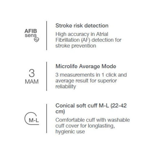 Blood Pressure Monitor B3 AFIB - Atrial Fibrillation AF Detection