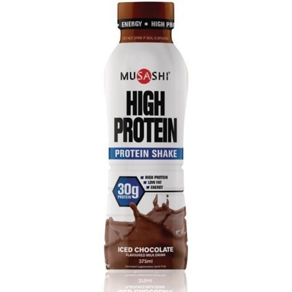 Musashi High Protein Shake Drink Iced Chocolate 375ml