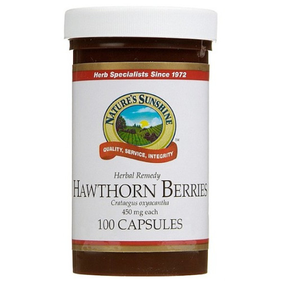 Nature's Sunshine Hawthorn Berries 100 Capsules