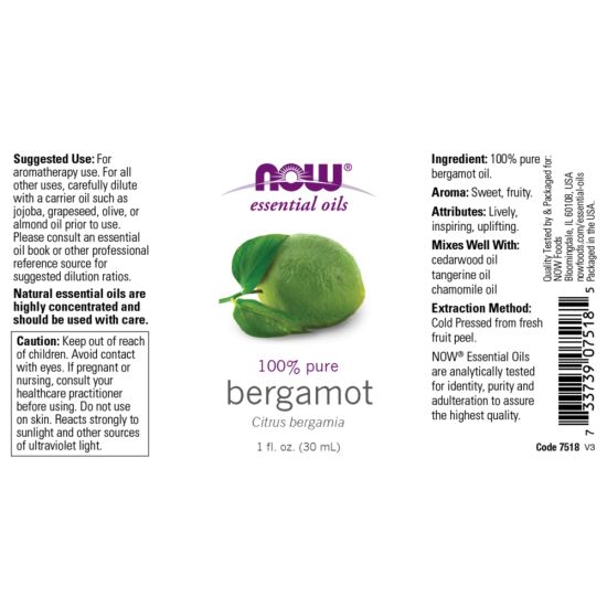 Bergamot Oil (Citrus Bergamia) - 100% Pure