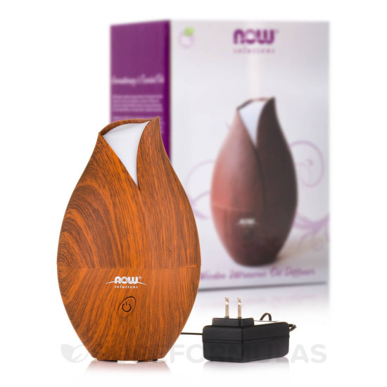 Now Foods Faux Wood Grain Ultrasonic Oil Diffuser