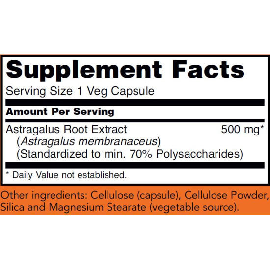 Now Foods Astragalus Extract 500mg 90 Capsules