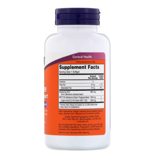 Now Foods Berberine Glucose Support 90 Softgels