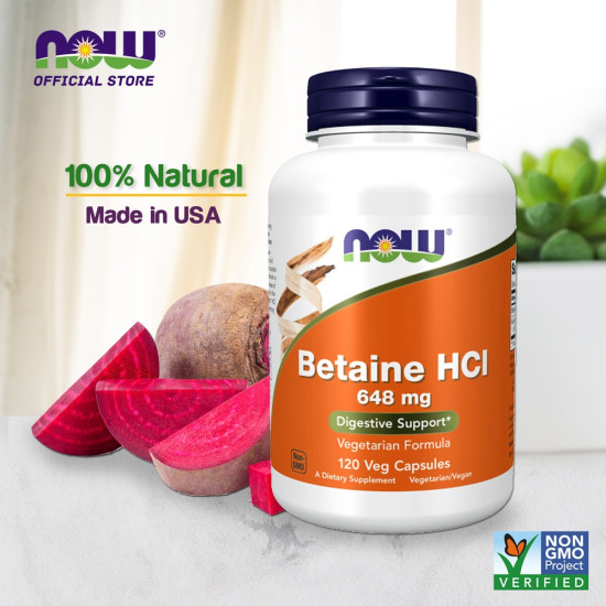 Betaine HCl 648mg - Digestive Support