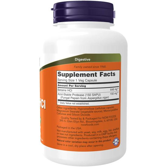 Betaine HCl 648mg - Digestive Support