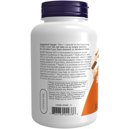 Betaine HCl 648mg - Digestive Support