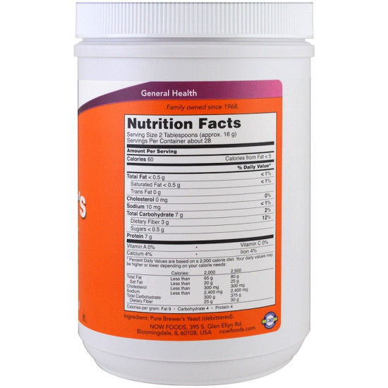 Now Foods Brewer's Yeast Debittered 454g