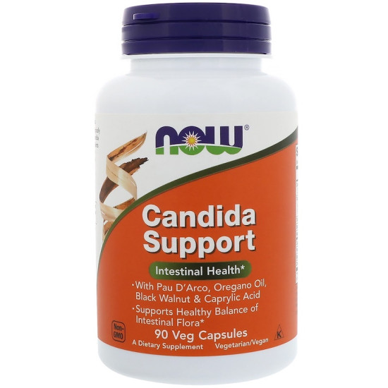 Now Foods Candida Support Intestinal Health 90 Capsules