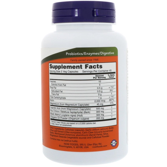 Now Foods Candida Support Intestinal Health 90 Capsules