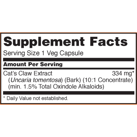 Now Foods Cat's Claw Extract 60 Capsules