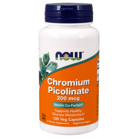 Now Foods Chromium Picolinate 200mcg 100 Capsules