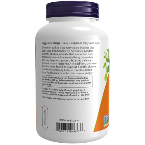 Cinnamon Bark 600mg - Glucose Management