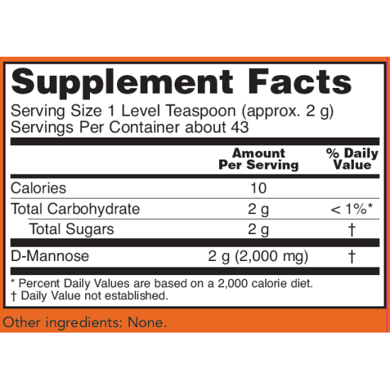 Now Foods D-Mannose Pure Powder 85g