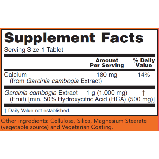 Now Foods Garcinia Cambogia 1000mg 120 Tablets