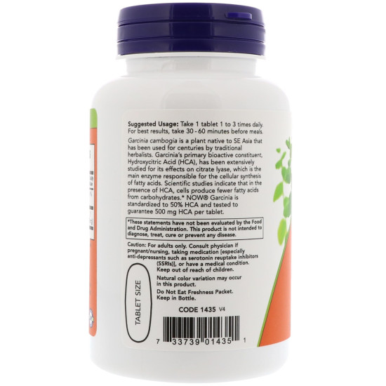 Now Foods Garcinia Cambogia 1000mg 120 Tablets