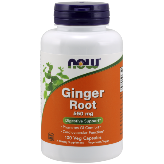 Now Foods Ginger Root 550mg 100 Capsules