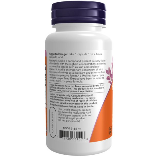 Hyaluronic Acid - Double Strength 100mg