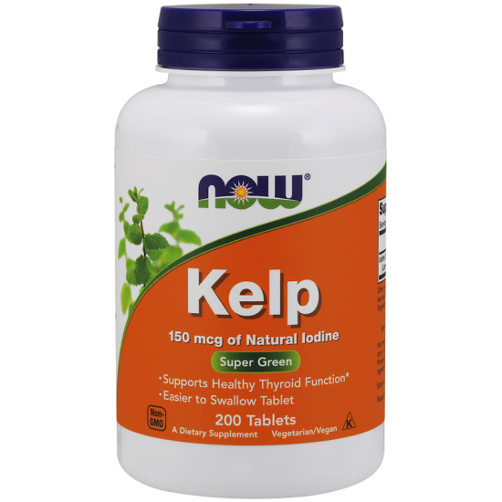 Now Foods Kelp Natural Iodine 150mcg 200 Tablets