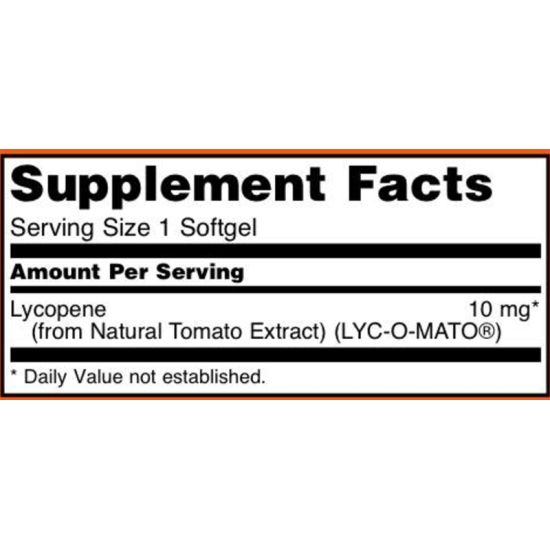 Now Foods Lycopene 10mg 60 Softgels