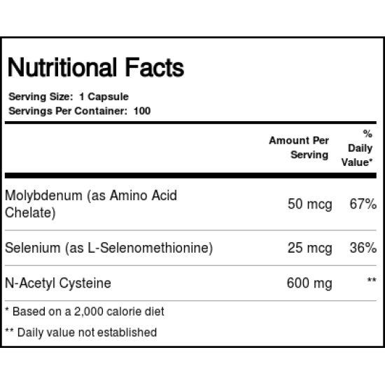 NAC N-Acetyl Cysteine 600mg Supplements