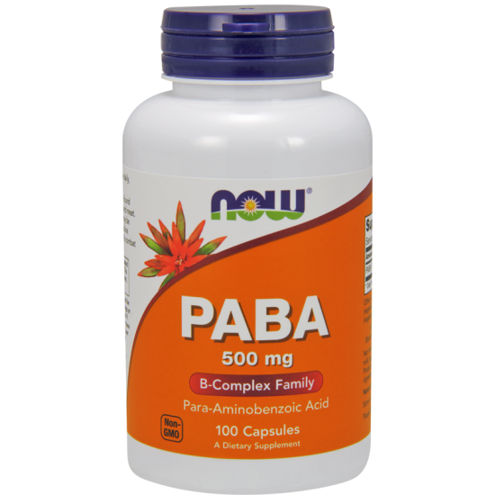 Now Foods PABA 500mg 100 Capsules