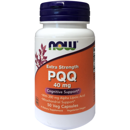 Now Foods PQQ Extra Strength 40mg 50 Capsules